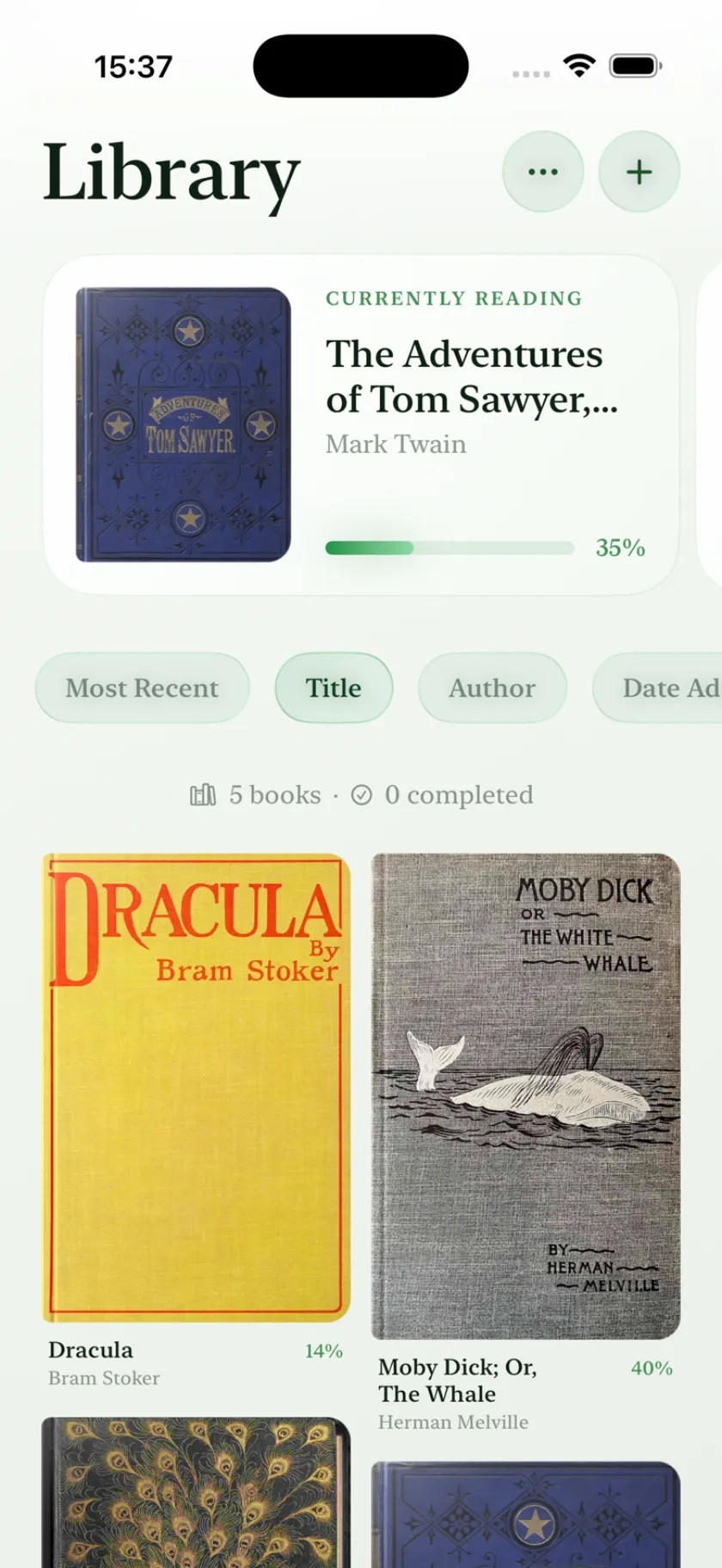 The library on a pale green background